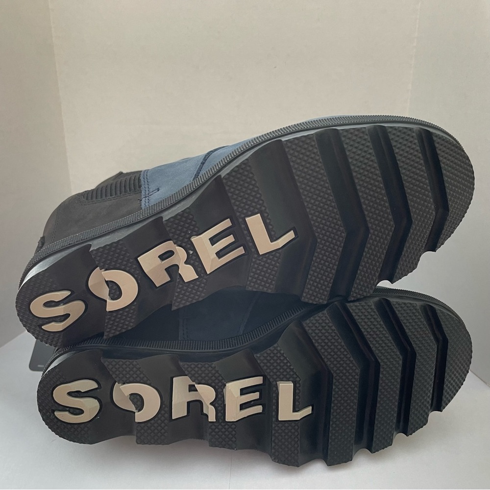 Sorel Joan of Arc Wedge Bootie Size 7 NWT Navy Blue